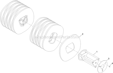 Core Assembly Diagram and Parts List for BRS270CKC36000 (406294345-408644345)(2020) Exmark Leaf Blower / Vacuum