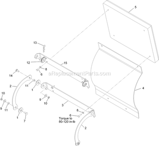 Cushion Assembly Diagram and Parts List for VTX651KA484 (313000000-313999999)(2013) Exmark Lawn Mower