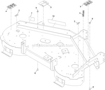 50 Inch Deck Decal Assembly Diagram and Parts List for QSS725GKC50200 (315000000-315999999)(2015) Exmark Lawn Mower