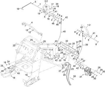 Control Assembly Diagram and Parts List for VTS740EKC604 (313000000-313999999)(2013) Exmark Lawn Mower