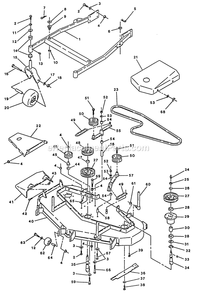 Mower Deck (1) Diagram and Parts List for TR-17K 70000-79999 Exmark Lawn Mower