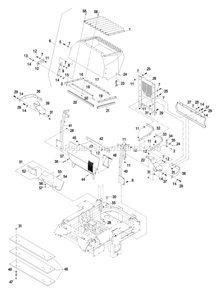 Engine Deck Group (3) Diagram and Parts List for LZ27LKA604 (510000-539999)(2005) Exmark Lawn Mower