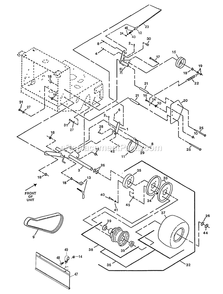 Engine Deck Group (2) Diagram and Parts List for M4815KA (220000-259999)(2000) Exmark Lawn Mower