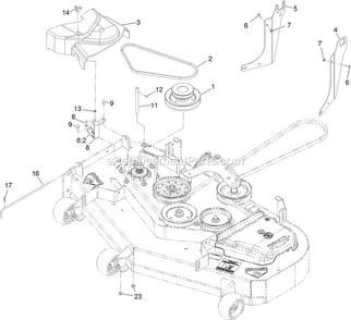 Completing Kit (5) Diagram and Parts List for 116-3001 (314000000-314999999)(2014) Exmark Lawn Tractor Accessories