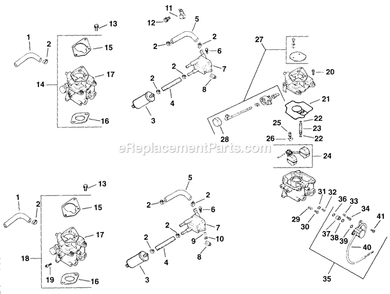 Fuel System (1) Diagram and Parts List for LZ22KC604 (190000-219999)(1999) Exmark Lawn Mower