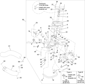 Blower Assembly (1) Diagram and Parts List for UV6672 (313000000-313999999)(2013) Exmark Lawn Tractor Accessories