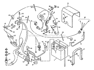Electrical Group Diagram and Parts List for TT23KA (260000-319999)(2001) Exmark Lawn Mower