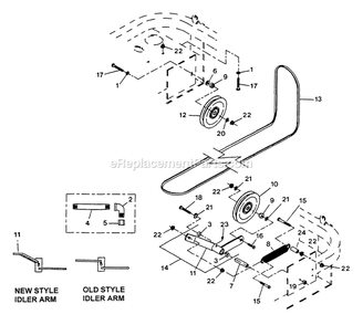 Engine Deck Group (2) Diagram and Parts List for LZ-22KC52 (115000-129999)(1996) Exmark Lawn Mower