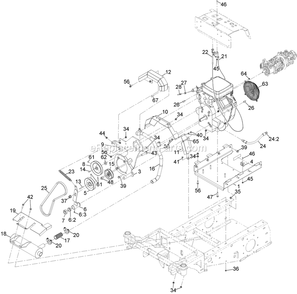 Engine Assembly Diagram and Parts List for 34226 400000000-999999999 Exmark Sprayer