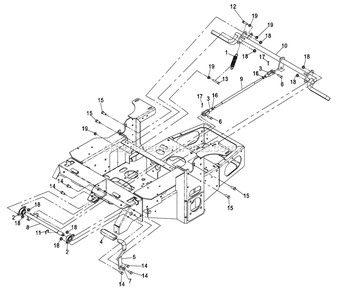 Park Brake Group Diagram and Parts List for LCT5219KA (440000-509999)(2004) Exmark Lawn Mower
