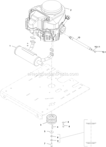 Engine Assembly Diagram and Parts List for ARX541CKA30000 (400000000-402082299)(2017) Exmark Aerator