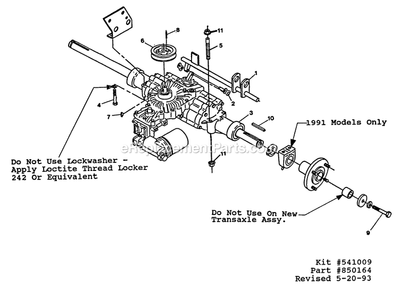 Retrofit Kit Instructions (1) Diagram and Parts List for TR-17K 70000-79999 Exmark Lawn Mower