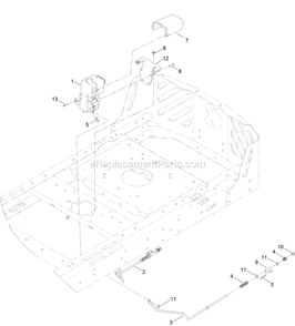Brake Assembly Diagram and Parts List for QTS725GKC50200 (315000000-315999999)(2015) Exmark Lawn Mower