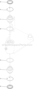 Idler Arm Assembly Diagram and Parts List for LZS88CDYM96RW0 (402082300-404314158)(2018) Exmark Lawn Mower