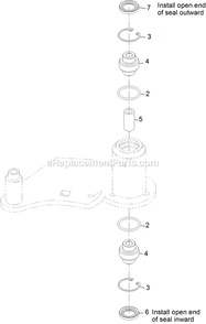 Idler Assembly Diagram and Parts List for LZDS902K72RD (314000000-314999999)(2014) Exmark Lawn Mower