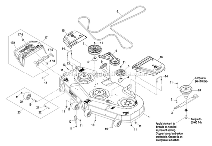 Deck Group (3) Diagram and Parts List for LZAS20BV484 (790000-849999)(2009) Exmark Lawn Mower