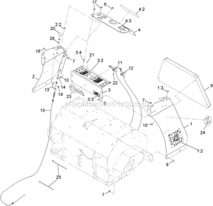 Tower Assembly Diagram and Parts List for SAR481KA30 (314000000-314999999)(2014) Exmark Aerator