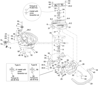 Blower Assembly Diagram and Parts List for LZUVQD7 (315000000-315999999)(2015) Exmark Lawn Tractor Accessories
