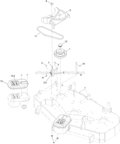 Completing Kit (4) Diagram and Parts List for 135-2604 (408644346-411294211)(2021) Exmark Lawn Tractor Accessories