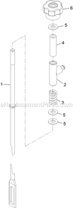 Rod Assembly (2) Diagram and Parts List for VTX651KA484 (313000000-313999999)(2013) Exmark Lawn Mower