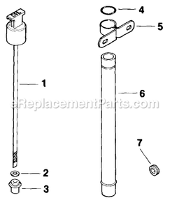 Dipstick Diagram and Parts List for TR-17K 70000-79999 Exmark Lawn Mower