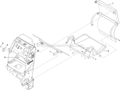 Platform Group Diagram and Parts List for VTS730AKC52400 (400000000-402082299)(2017) Exmark Lawn Mower