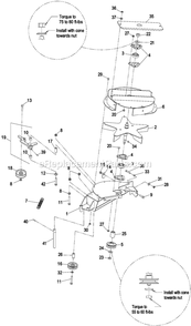 Blower Assembly (1) Diagram and Parts List for LHPUVD5256 (720000-789999)(2008) Exmark Lawn Tractor Accessories