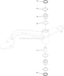 Idler Arm Assembly Diagram and Parts List for SAR481KA30 (314000000-314999999)(2014) Exmark Aerator