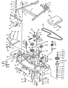 Mower Deck (2) Diagram and Parts List for TTH-20KC (90000-101999)(1994) Exmark Lawn Mower