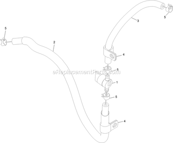 Fuel Line And Valve Assembly Diagram and Parts List for STE600CKA323H1 (411294212-999999999)(2022) Exmark Lawn Mower