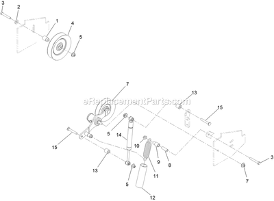Mule Drive Assembly Diagram and Parts List for LZDS902K60RD (313000000-313999999)(2013) Exmark Lawn Mower