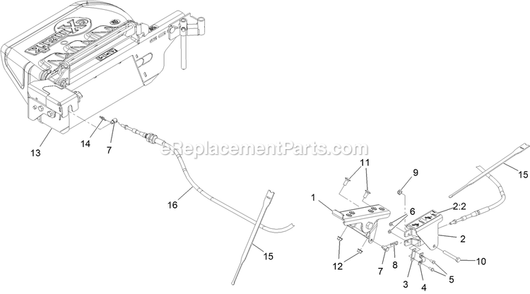 Assembly (1) Diagram and Parts List for 116-8431 2015 Exmark Lawn Tractor Accessories