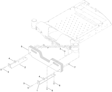 Weight Assembly Diagram and Parts List for 142-6388 (408644346-411294211)(2021) Exmark Lawn Tractor Accessories