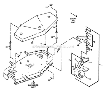 Mower Deck (3) Diagram and Parts List for V4815KC (130000-149999)(1997) Exmark Lawn Mower