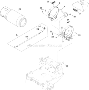 Lpg Fuel Assembly Diagram and Parts List for TTX680PKCE524 (313000000-313999999)(2013) Exmark Lawn Mower