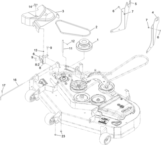 Completing Kit (2) Diagram and Parts List for 116-3001 (314000000-314999999)(2014) Exmark Lawn Tractor Accessories