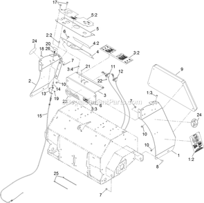 Tower Assembly Diagram and Parts List for SAR481KA30 (312000000-312999999)(2012) Exmark Aerator