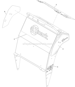Control Tower With Decals Diagram and Parts List for SSS270CSB00000 (315000000-315999999)(2015) Exmark Sprayer