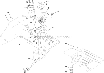 Electrical Assembly Diagram and Parts List for ARX440CKC24000 (404314159-406294344)(2019) Exmark Aerator