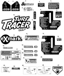 Part Location Diagram of 1-413541 Toro Trim-Lok