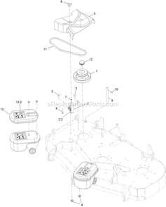 Completing Kit (1) Diagram and Parts List for 126-6122 (402082300-404314158)(2018) Exmark Lawn Tractor Accessories