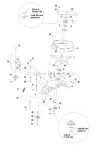 Blower Assembly (1) Diagram and Parts List for LHPUVD4448 (600000-669999)(2006) Exmark Lawn Tractor Accessories