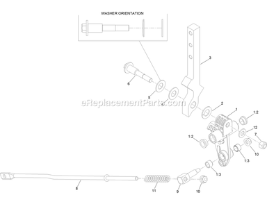 Lh And Rh Motion Control Assembly Diagram and Parts List for RAE708GEM44300 (411294212-999999999)(2022) Exmark Lawn Mower