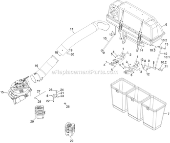 Assembly Diagram and Parts List for 126-8680 (404314159-406294344)(2019) Exmark Lawn Tractor Accessories