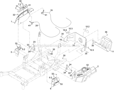 Control Panel Assembly Diagram and Parts List for RAE691GKA48C00 (408644346-999999999)(2021) Exmark Lawn Mower