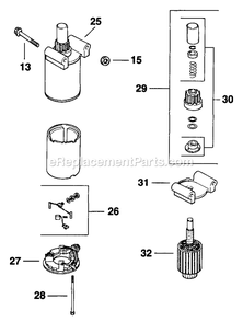 Starting System (4) Diagram and Parts List for TT3614KC (160000-169999)(1998) Exmark Lawn Mower