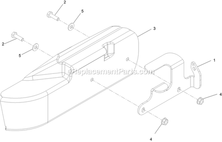 Side Deflector Assembly Diagram and Parts List for SSS270CSB00000 (316000000-399999999)(2016) Exmark Sprayer