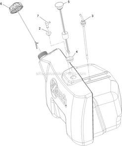 Fuel Tank Assembly (2) Diagram and Parts List for VT24KAS484 (850000-919999)(2010) Exmark Lawn Mower