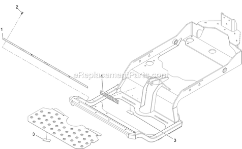 Suspension Platform Assembly (2) Diagram and Parts List for LZE801GKA604B1 (316000000-399999999)(2016) Exmark Lawn Mower