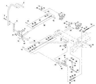 Motion Control Group Diagram and Parts List for LCT23BV523 (720000-789999)(2008) Exmark Lawn Mower